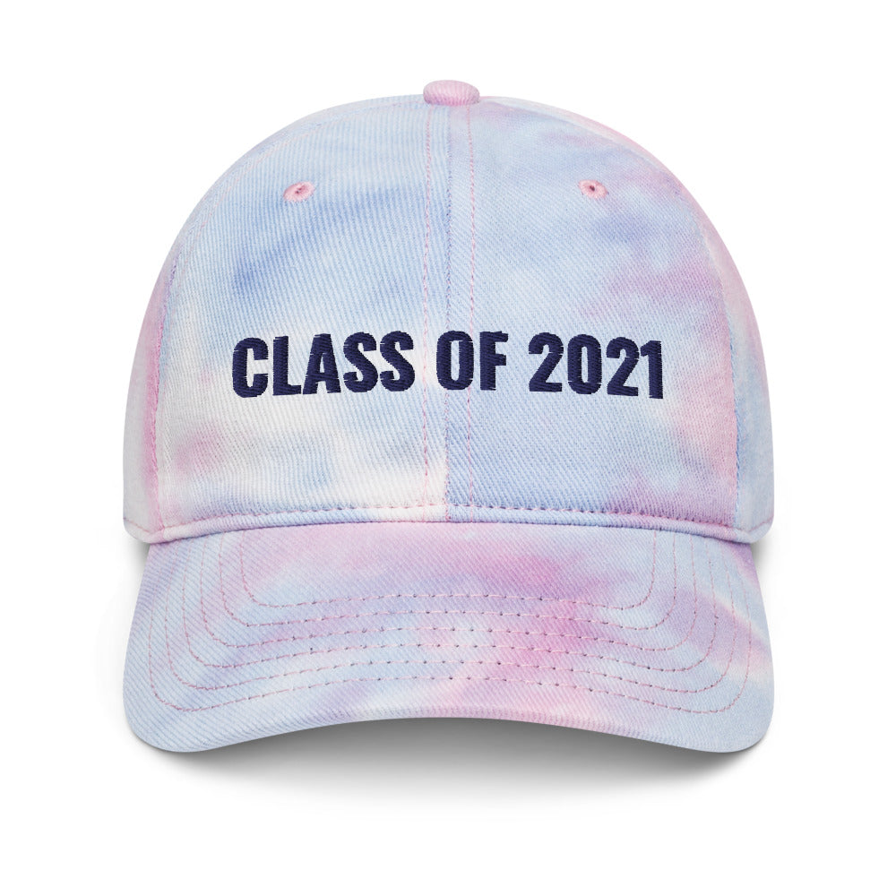 Personalized Class of 2021 Tie Dye Hat. Graduation Hat for Him. Customized gift for her. Custom Made Cap for Graduation