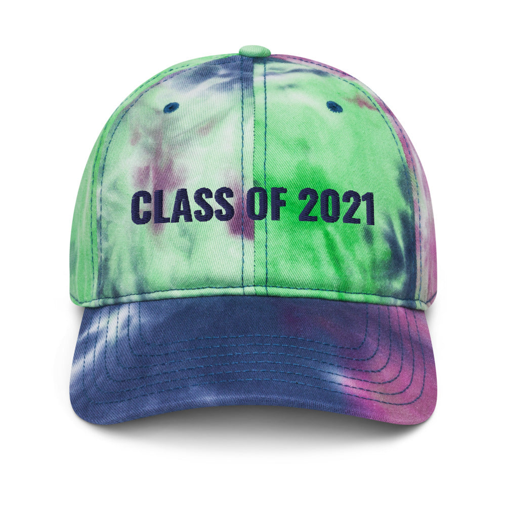 Personalized Class of 2021 Tie Dye Hat. Graduation Hat for Him. Customized gift for her. Custom Made Cap for Graduation
