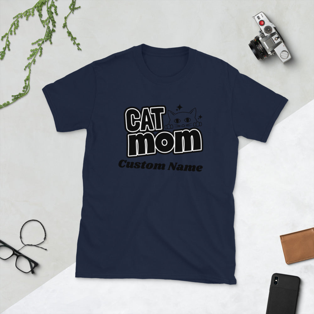 Personalized Cat Mom T shirt. Happy Mother's Day Shirt for Cat Lovers. Custom Cat Mother Tee. Gift for Pet Lover. Cat Mama Tshirt