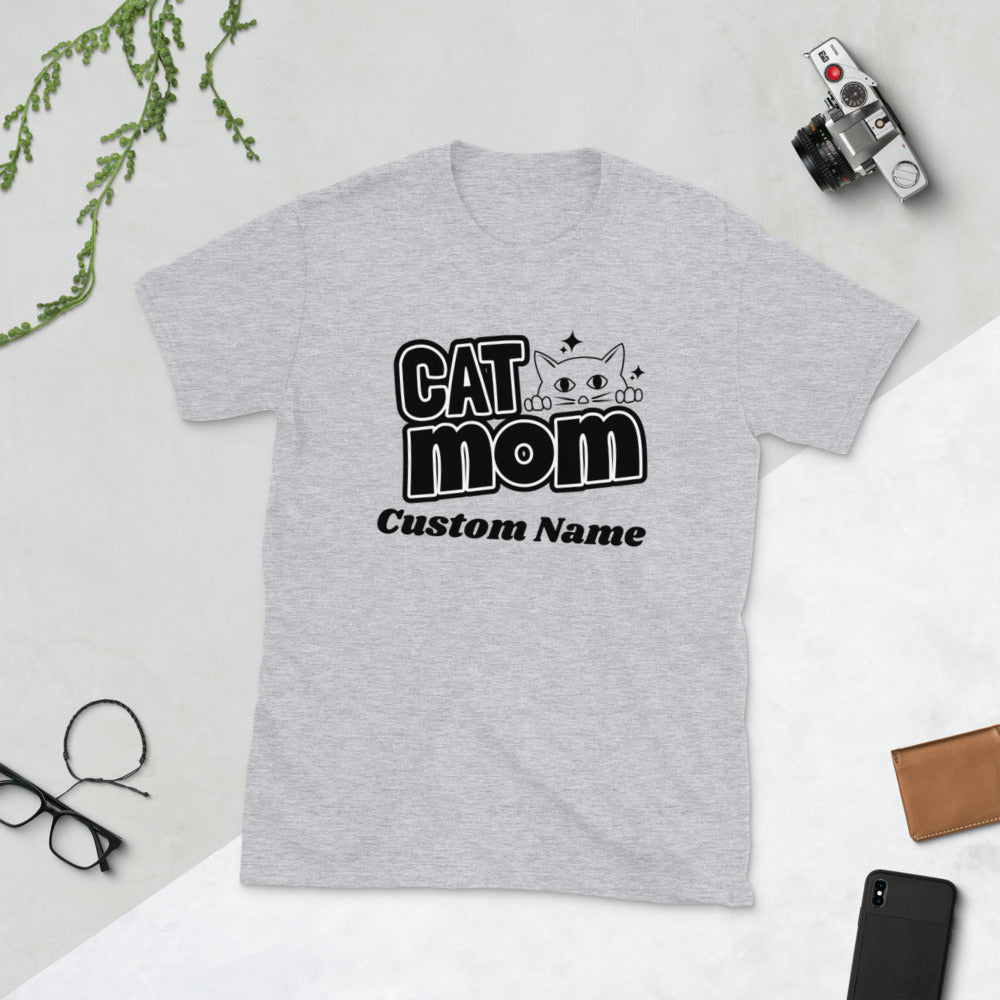 Personalized Cat Mom T shirt. Happy Mother's Day Shirt for Cat Lovers. Custom Cat Mother Tee. Gift for Pet Lover. Cat Mama Tshirt