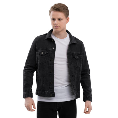 The Groom Black Denim Jacket. Personalized Unisex Embroidery Denim Jacket. Customizable Denim Jacket for Couples. DIY Custom Blue Denim Jacket. Done for You Custom  New Couple Jacket. Honeymoon Jacket. Winter and Fall Jacket for Newly Weds