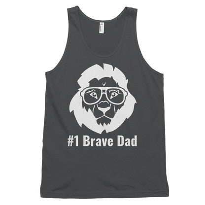 Personalized Classic Tank Top for Dads. #1 Brave Dad Tank Top. Summer Tank Top for Men. Gift for Men- Fathers Day, Birthday, Anniversary, Special Events