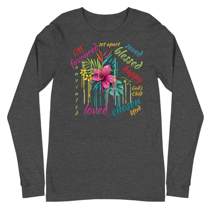 Christian Inspiration T Shirt,  Unisex Long Sleeve Tee, Gift for Christian Mom. Clergy Top, Spring Faith Inspiration