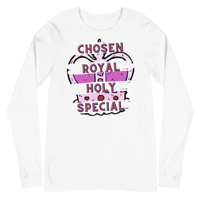Chosen, Royal, Holy T Shirt, Christian Unisex Long Sleeve Tee